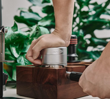 IKAPE Coffee Products, 53MM Espresso Tamper, Premium Barista Coffee Calibrated Tamper with Spring Loaded, 100% Stainless Steel Tamper Compatible with 54MM Breville Bottomless Portafilter (Silver)