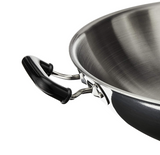Zebra Technologies 176202 Stainless Steel Chinese Wok With Lid and Steamer, 42cm