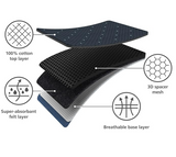 Joseph Joseph 50008 Glide Plus Advanced Ironing Board Cover, 130 x 38cm, Black/Blue