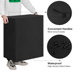 WOWLIVE 154L Double Laundry Hamper with Lid and Removable Laundry Bags, Large Dirty Clothes Hamper 2 section Collapsible Laundry Basket Dorm Room Storage for Bedroom, Bathroom, College, Black