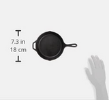 Lodge Wildlife Series-10.25" Cast Iron Skillet with Deer Scene, 10.25", Black