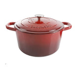 Crock-Pot Artisan Round Enameled Cast Iron Dutch Oven, 3-Quart, Gradient Red