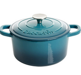 Crock-Pot Artisan Round Enameled Cast Iron Dutch Oven, 3-Quart, Gradient Teal