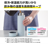 Zojirushi -GA60-HM Water Bottle, Screw, Stainless Steel Mug, Seamless, Direct Drinking, 20.3 fl oz (600 ml), Forest Gray