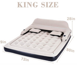 RAPTAVIS King Size Air Mattress Sofa Bed for Camping,Portable Inflatable Couch with Pillow,Blow Up Bed for Outdoor Overnight