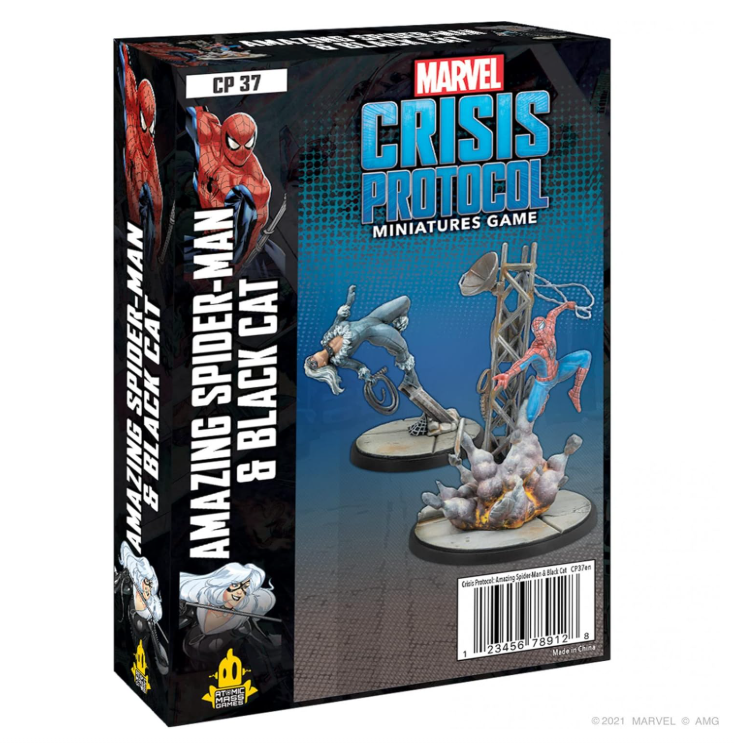 Marvel Crisis Protocol Amazing Spiderman and Black Widow CHARACTER PACK | Miniatures Battle Game | Strategy Game for Adults | Ages 14+ | 2 Players | Avg. Playtime 90 Mins Main image
