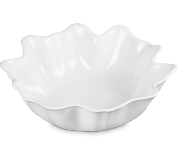 Le Creuset Stoneware Iris Collection Serving Bowl, 15", White Main image