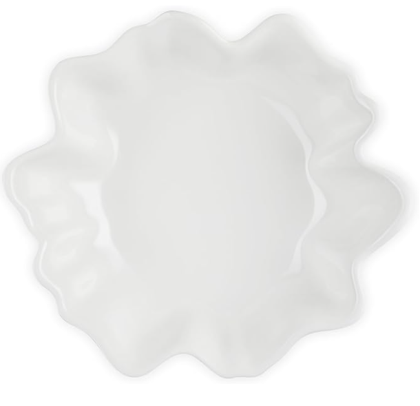 Le Creuset Stoneware Iris Collection Serving Bowl, 15", White Secondary image