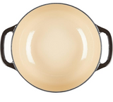 Lodge EC6D18 Enameled Cast Iron Dutch Oven, Midnight Chrome, 6 Quart