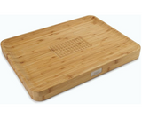 Joseph Joseph 60142 Cut & Carve Multi-function Chopping Board, 40 x 30 x 3.5cm, Bamboo