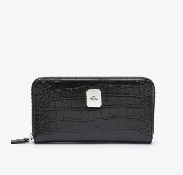 Lacoste NF3590TU Amelia Large Zippered Embossed Leather Wallet Main image