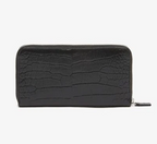Lacoste NF3590TU Amelia Large Zippered Embossed Leather Wallet