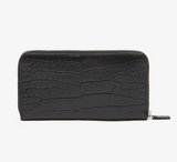 Lacoste NF3590TU Amelia Large Zippered Embossed Leather Wallet