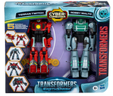 Transformers EarthSpark Cyber-Combiner Terran Twitch and Robby Malto Robot Action Figures, Interactive Toys for Boys and Girls Ages 6 and Up