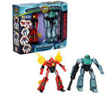 Transformers EarthSpark Cyber-Combiner Terran Twitch and Robby Malto Robot Action Figures, Interactive Toys for Boys and Girls Ages 6 and Up