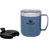 Stanley Legendary Camp Mug, 12oz, Stainless Steel Vacuum Insulated Coffee Mug with Drink-Thru Lid, Hammertone Lake