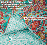 NEWLAKE Cotton Bedspread Quilt Sets-Reversible Patchwork Coverlet Set, European Gorgeous Floral Pattern, King Size