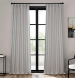 HPD Half Price Drapes Faux Linen Textured Room Darkening Curtains for Bedroom 120 Inches Long (1 Panel), 50W X 120L Curtains for Living Room Home Decor, Birch