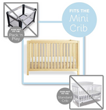 Milliard Mini-Crib Memory Foam Mattress Topper - SIZED FOR THE MINI CRIB – Does Not Fit Playard or Standard Crib