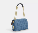 Coach Elodie Crossbody Bag In Regenerative Cotton With Quilting Bag