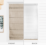 CHICOLOGY - RMBF2764 Cordless Roman Shades Cross-Hatched Modern Fabric Cascade Window Blind Treatment, 27"W X 64"H