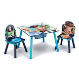 Delta Children Kids Table and Chair Set With Storage (2 Chairs Included) - Ideal for Arts & Crafts, Snack Time, Homeschooling, Homework & More, Disney/Pixar Toy Story