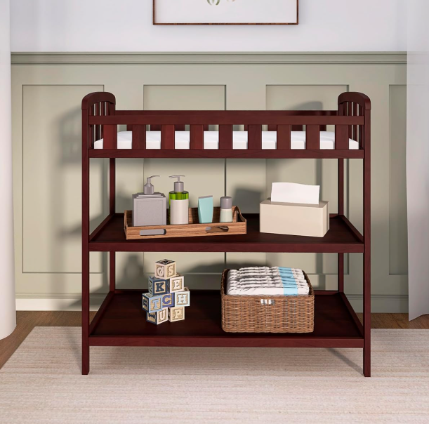 Dream On Me Emily Changing Table in Espresso, 36.5x20x39 Inch Secondary image