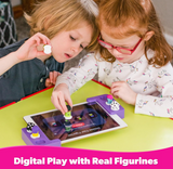 Shifu Play Tacto Classics | Real Figurines, Digital Games | 4in1 Board Games - Ludo, Checkers, Ladders, Tic Tac Toe | Ages 4 & Up | Works with iPads, Samsung tabs, Kindle Fire (Tablet Not Included)