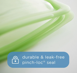 Stasher Premium Silicone Reusable Food Storage Bags, 2-Pack, Clear