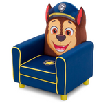 Delta Children Figural Upholstered Kids Chair, Nick Jr. PAW Patrol Chase, Blue