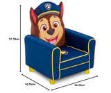 Delta Children Figural Upholstered Kids Chair, Nick Jr. PAW Patrol Chase, Blue