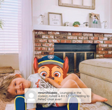 Delta Children Figural Upholstered Kids Chair, Nick Jr. PAW Patrol Chase, Blue