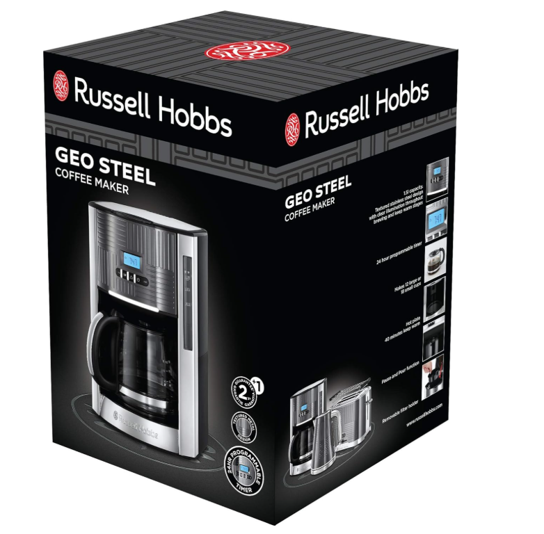 Russell Hobbs 25270-56 Geo Steel Coffee Maker