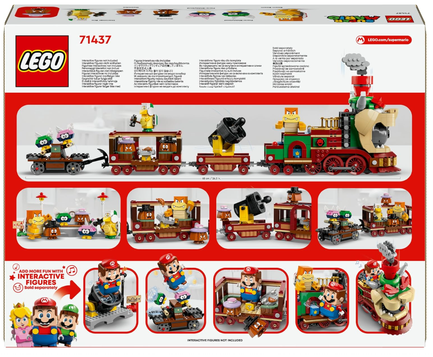 LEGO Super Mario The Bowser Express Train Toy, Adventure Playset for 9 Plus Year Old Boys & Girls, with 6 Character Figures Incl. a Hammer Bro and 2 Goombas, Creative Gift for Kids Gamers 71437 Secondary image
