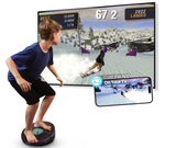 GoBalance Board - App-Enabled Balance Board. Smart Bluetooth Sensor, 12 FREE Interactive Games - Fun, Balance Training and Home Gym Workout! Boost Coordination & Strength for Teens and Adults