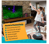 GoBalance Board - App-Enabled Balance Board. Smart Bluetooth Sensor, 12 FREE Interactive Games - Fun, Balance Training and Home Gym Workout! Boost Coordination & Strength for Teens and Adults