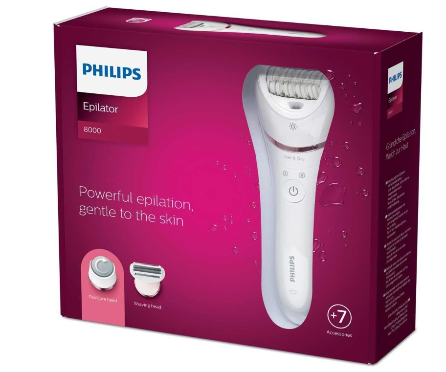 PHILIPS EPILATOR BRE730/10, White, 4 kilograms Main image