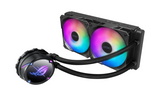 Asus ROG Strix LC II 240 ARGB All-in-one AIO Liquid CPU Cooler 240mm Radiator, Intel LGA1700, 115x/2066 and AMD AM4/TR4 Support,2X 120mm 4-pin PWM Addressable RGB Radiator Fans
