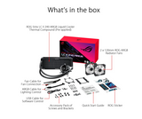 Asus ROG Strix LC II 240 ARGB All-in-one AIO Liquid CPU Cooler 240mm Radiator, Intel LGA1700, 115x/2066 and AMD AM4/TR4 Support,2X 120mm 4-pin PWM Addressable RGB Radiator Fans