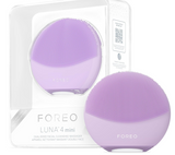 FOREO LUNA 4 mini Face Cleansing Brush & Face Massager | Premium Face Care | Enhances Absorption of Facial Skin Care Products | Simple Skin Care Tools | For All Skin Types, Lavender