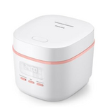 Philips 3000 Series Mini Rice Cooker - Compact Size for Small Families, 5 Auto Menus, Bakuhanseki Coating Inner Pot, Dual Temperature Sensor, Fast Cooking, White (HD3064/62)