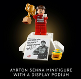 LEGO Icons McLaren MP4/4 & Ayrton Senna 10330 Minifigure, Christmas or Birthday Gift for Fans of Cool Model Racing Cars, Building Set for Adults (693 Pieces)