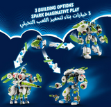 LEGO DREAMZzz 3in1 Mateo and Z-Blob the Knight Battle Mech Set, Space Shuttle Toy Rebuilds into 3 Different Robot Action Figures for Boys & Girls, Fantasy Birthday Gift for Kids aged 10 Plus 71485