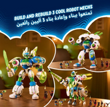 LEGO DREAMZzz 3in1 Mateo and Z-Blob the Knight Battle Mech Set, Space Shuttle Toy Rebuilds into 3 Different Robot Action Figures for Boys & Girls, Fantasy Birthday Gift for Kids aged 10 Plus 71485