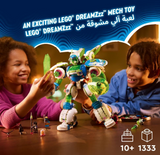 LEGO DREAMZzz 3in1 Mateo and Z-Blob the Knight Battle Mech Set, Space Shuttle Toy Rebuilds into 3 Different Robot Action Figures for Boys & Girls, Fantasy Birthday Gift for Kids aged 10 Plus 71485