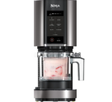 Ninja CREAMi Ice Cream Maker & Frozen Dessert Maker with 3 Tubs, 7 Programs, Makes Ice Cream, Gelato, Sorbet, Smoothie Bowl, Milkshakes and more, Black/Silver, Makes 1.4L of Ice Cream, Ninja NC300