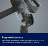 Electrolux UltimateHome 300 EFP31212 - Handstick Vacuum Cleaner, up to 30 minutes run time, 0.5L dust container capacity, 4 accessories included, 2.4Kg weight, white