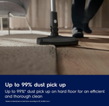 Electrolux UltimateHome 300 EFP31212 - Handstick Vacuum Cleaner, up to 30 minutes run time, 0.5L dust container capacity, 4 accessories included, 2.4Kg weight, white