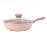 NEOFLAM Sherbet 26cm Wokpan w/Glass Lid