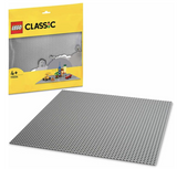 LEGO Classic Grey Baseplate 11024 Building Kit; Square 48x48 Landscape for Open-Ended Imaginative Building Play (1 Piece)